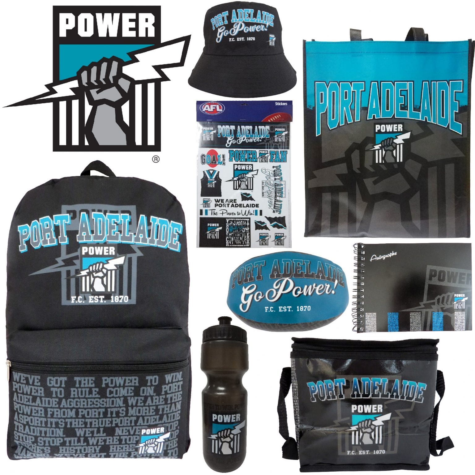 AFL Port Adelaide Power Showbag Official AFL Merchandise!