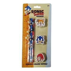 Sonic the hedgehog erasers
