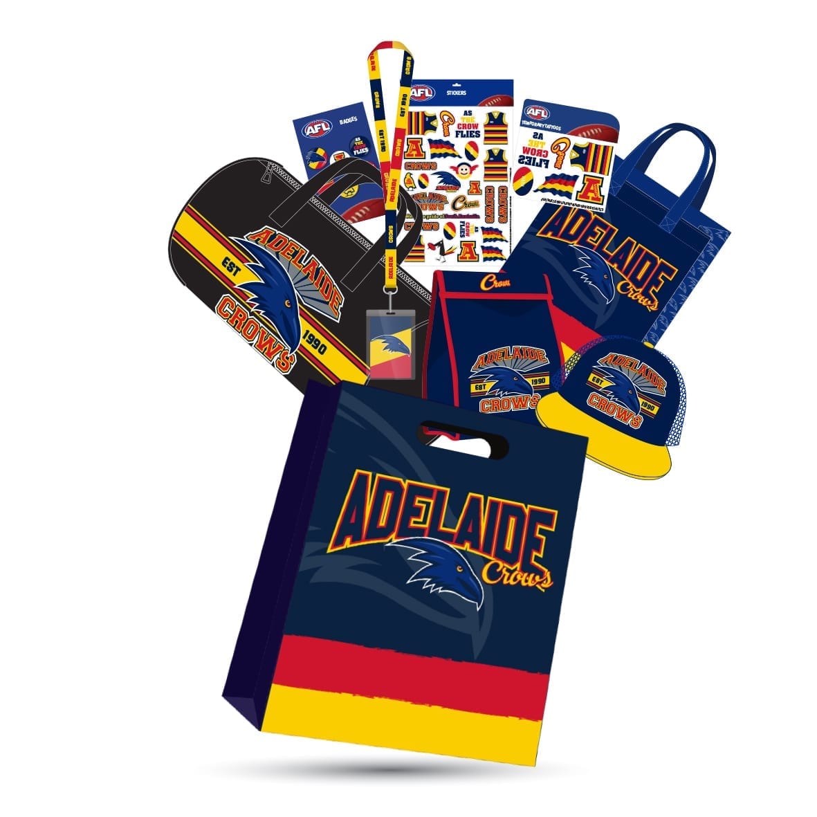 Adelaide Crows AFL Showbag Shop AFL Merch Online Fast Delivery!