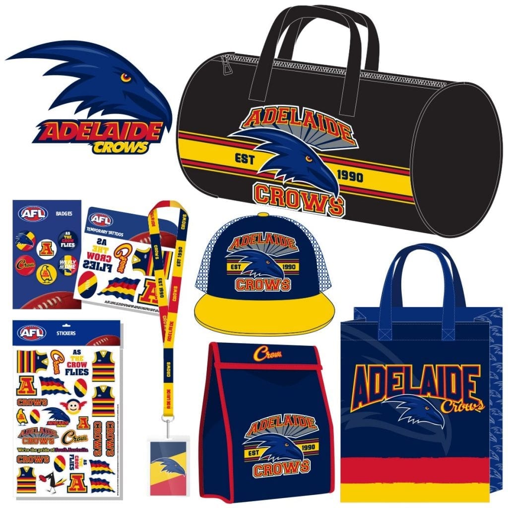 Adelaide Crows AFL Showbag Shop AFL Merch Online Fast Delivery!