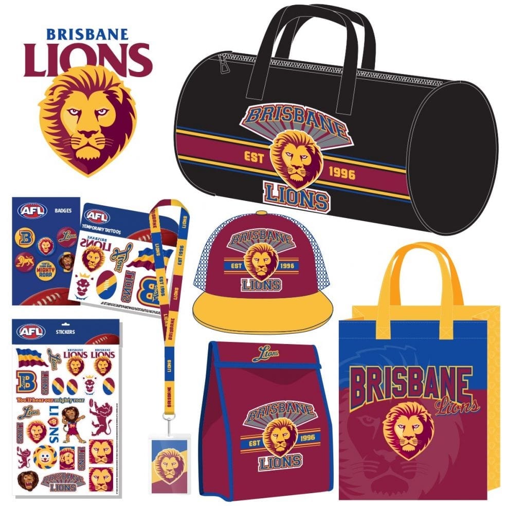 Brisbane Lions AFL Showbag AFL Merch & Toys Online Fast Delivery!