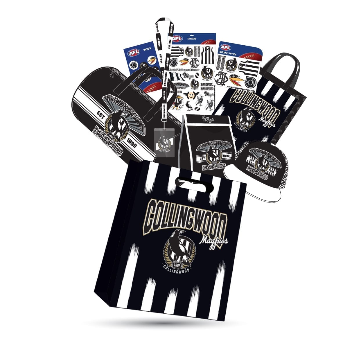 Collingwood Magpies Showbag AFL Merchandise Online Fast Delivery!