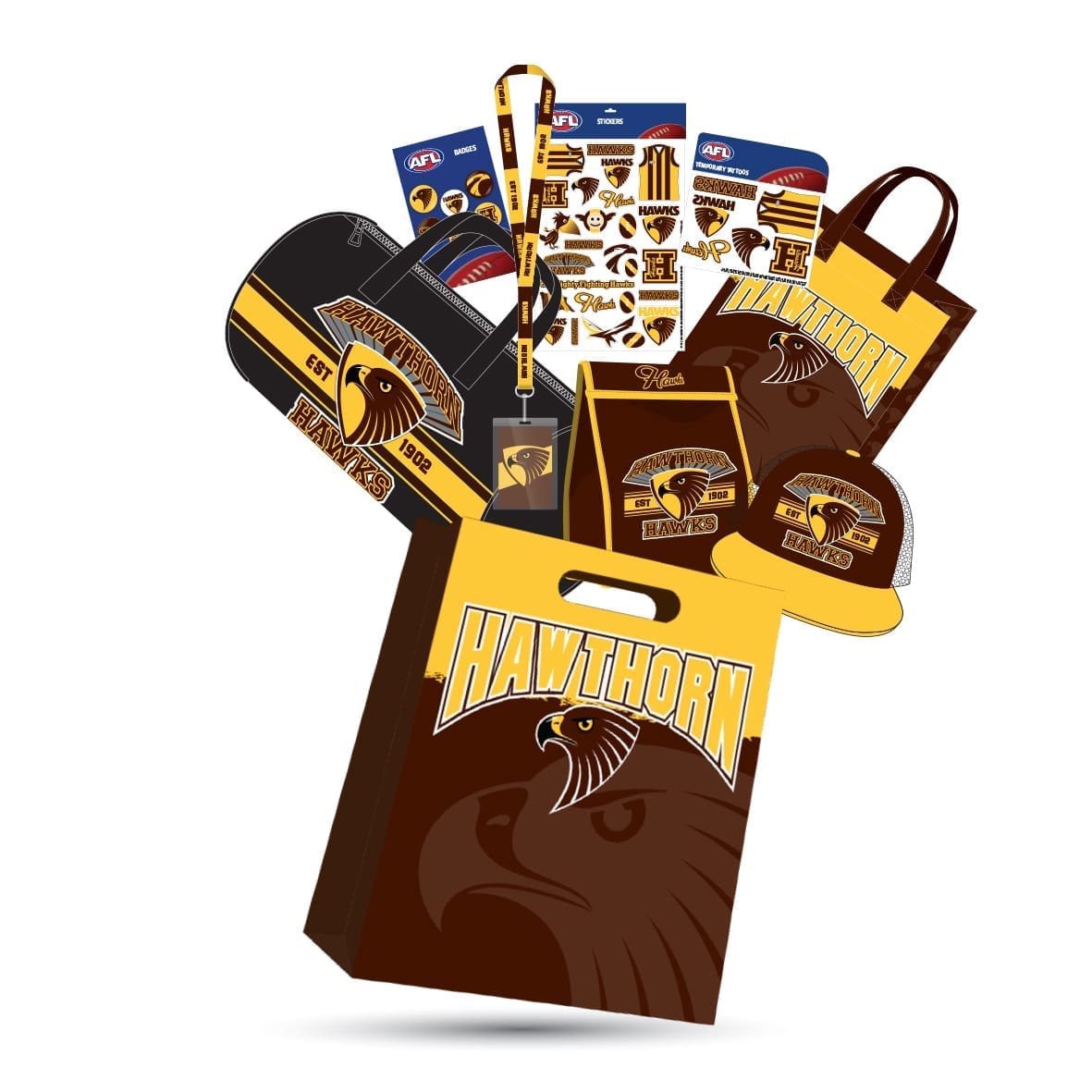 AFL Hawthorn Showbag Shop Official AFL Hawks Merchandise!