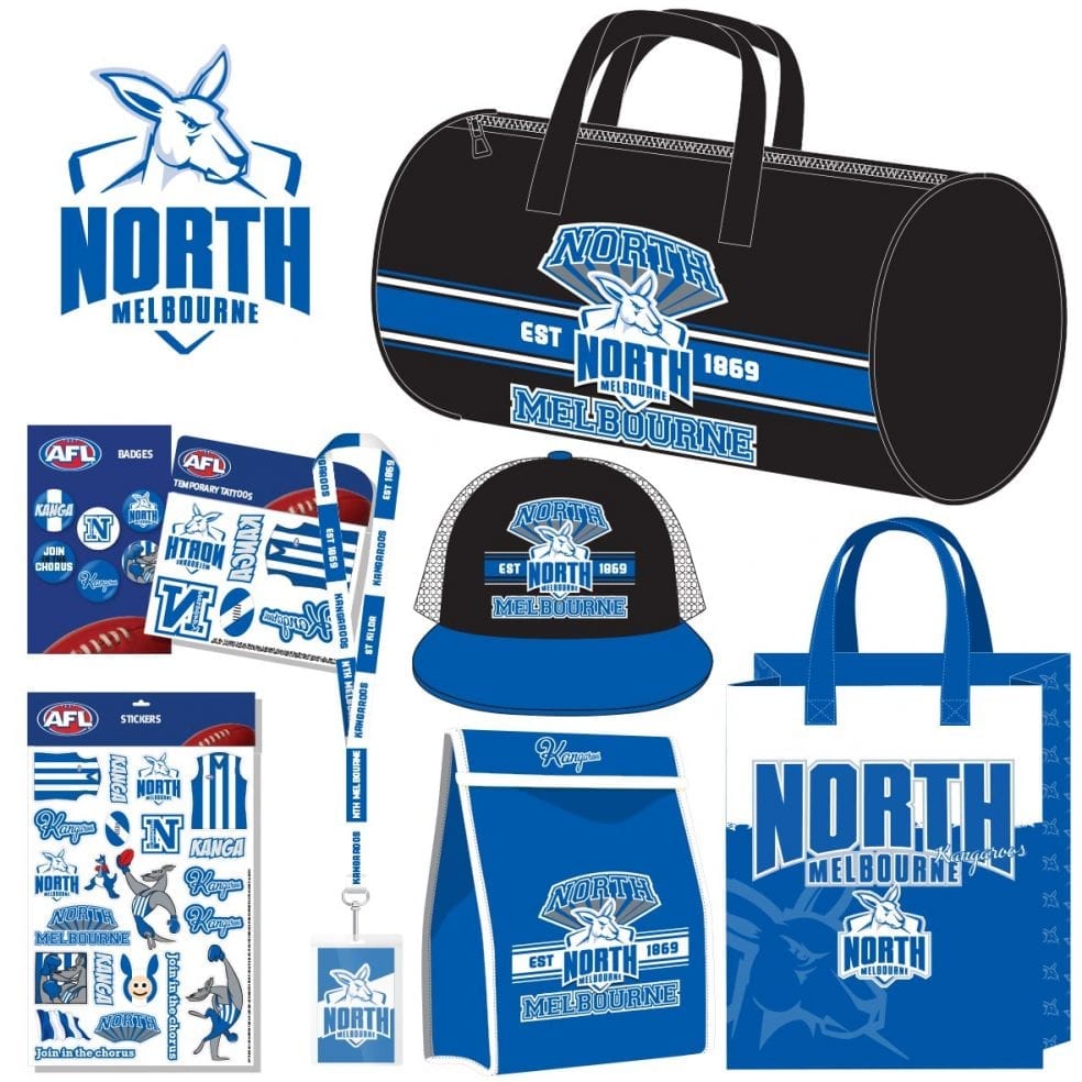 AFL North Melbourne Showbag Shop Official Merchandise Fast Delivery