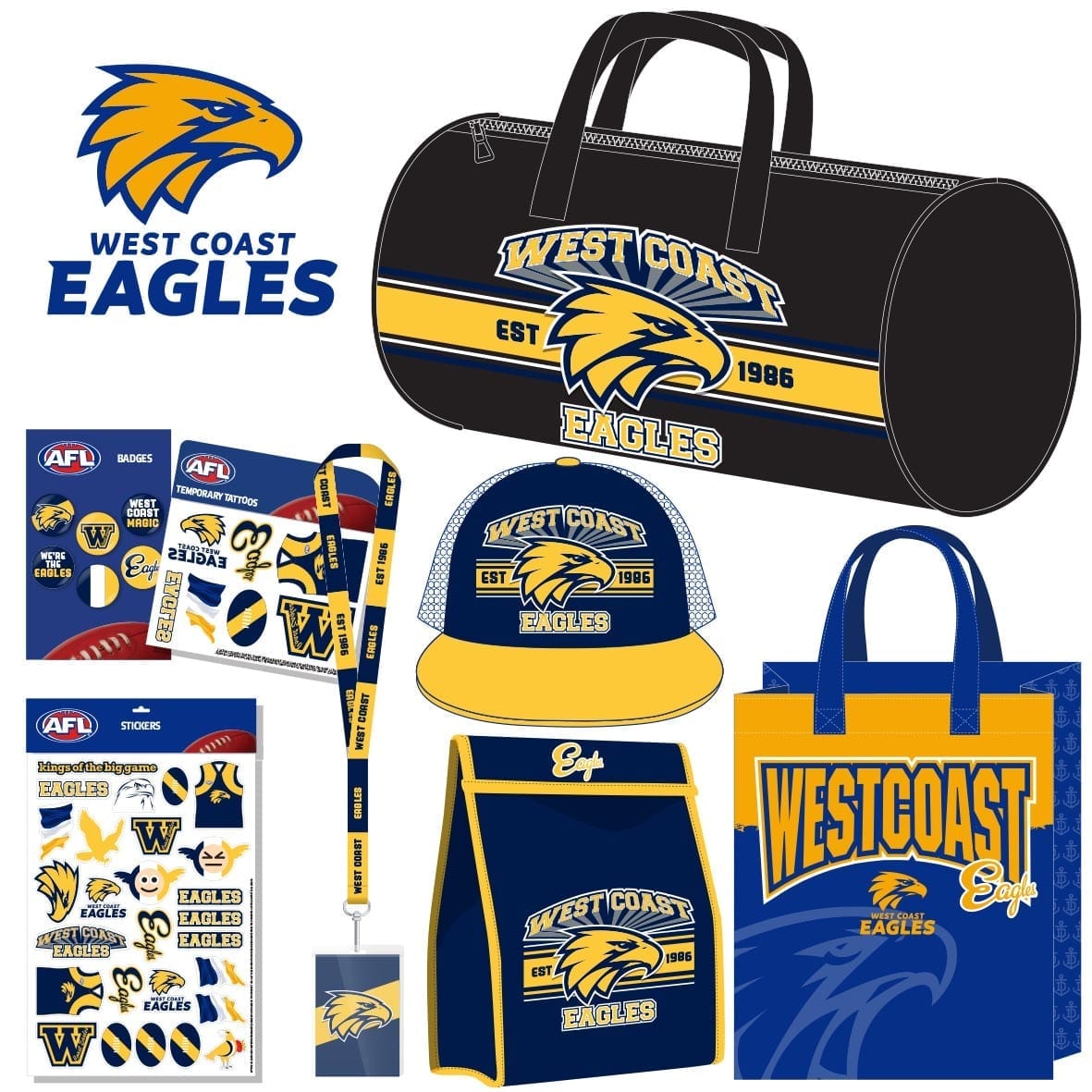 AFL West Coast Eagles Showbag Shop Official AFL Merchandise Online!