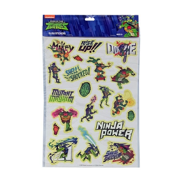 Rise of the TMNT Teenage Mutant Ninja Turtles Toy Stationery Merchandise Product Glow Stickers