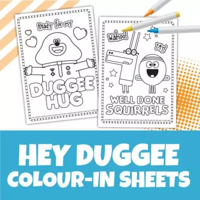 hey dugee coloring sheet