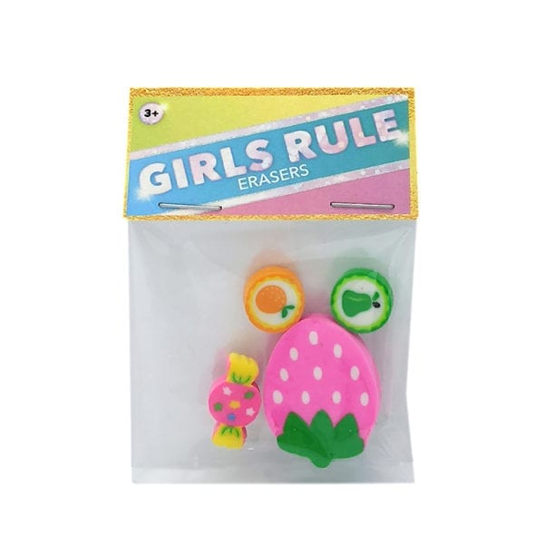 Girls Rule Mini Bag Erasers