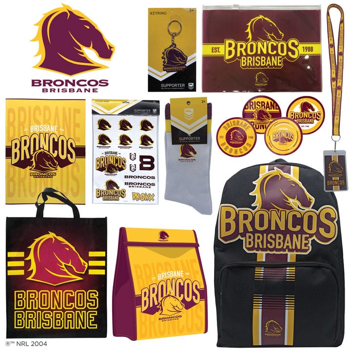 NRL Brisbane Broncos Showbag NRL Fan Gear Shop Online, Fast Delivery!