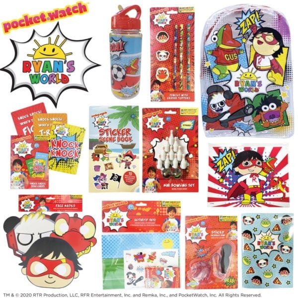 Ryans World Showbag Toys Merchandise Product Stationery Activity Bag