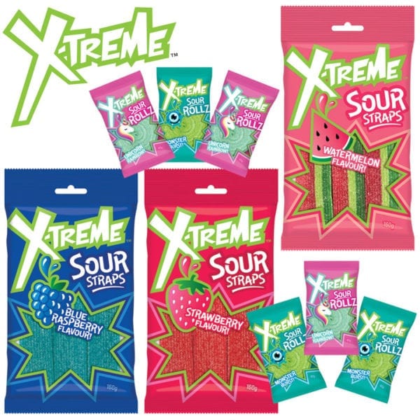 X-Treme Sour Straps Showbag Confectionery Lolly