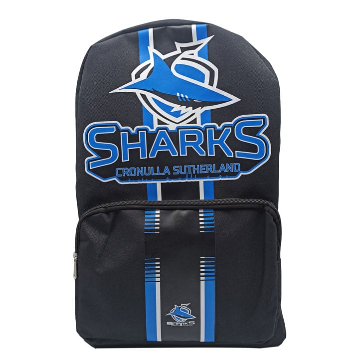 Details about   Cronulla Sharks NRL Stealth Backpack Travel Training School Bag! 