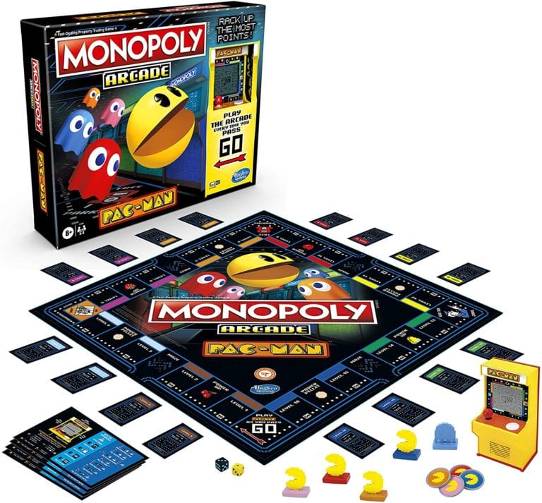 monopoly arcade pac man board game