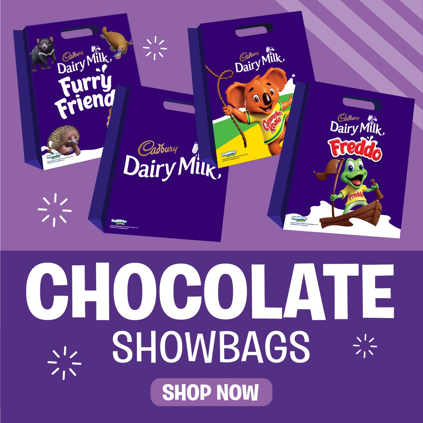 Chocolate Cadbury Showbags Australia