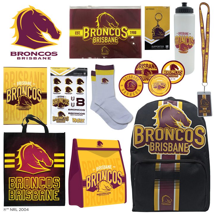 Shop NRL Brisbane Broncos Showbag NRL Fan Gear