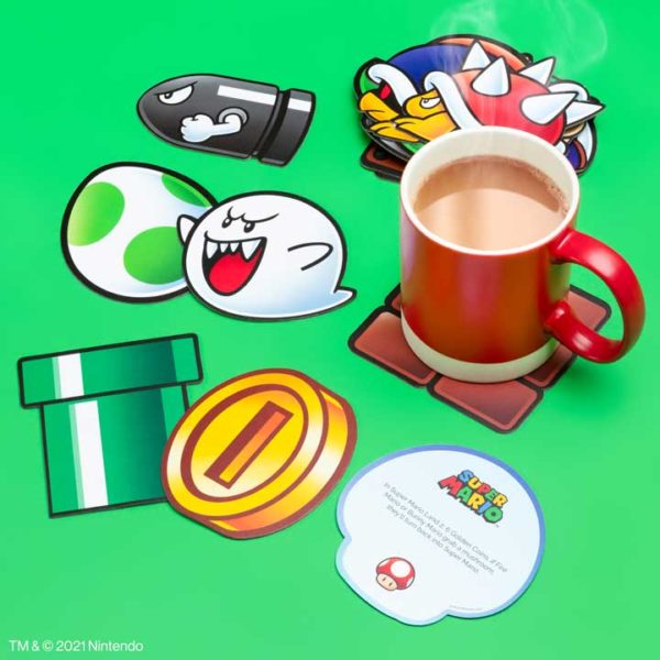 Super Mario Fun Fact Coasters merchandise
