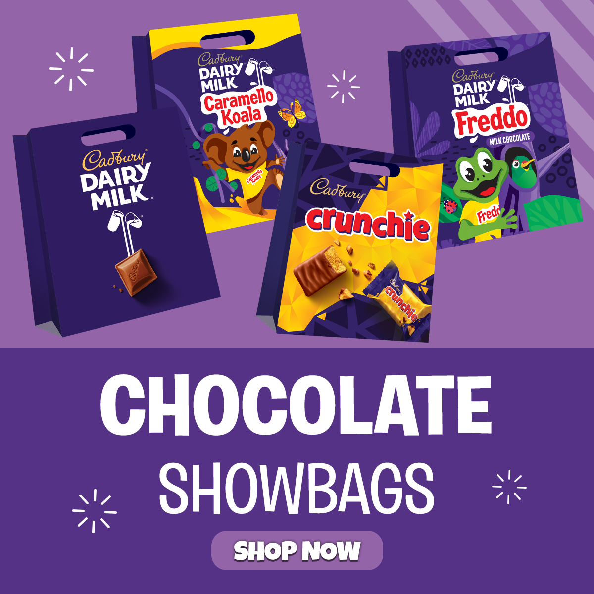 Chocolate Cadbury Showbags Australia