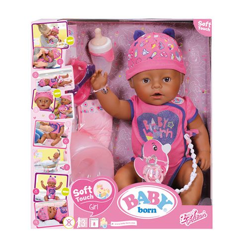 baby born soft touch brown
