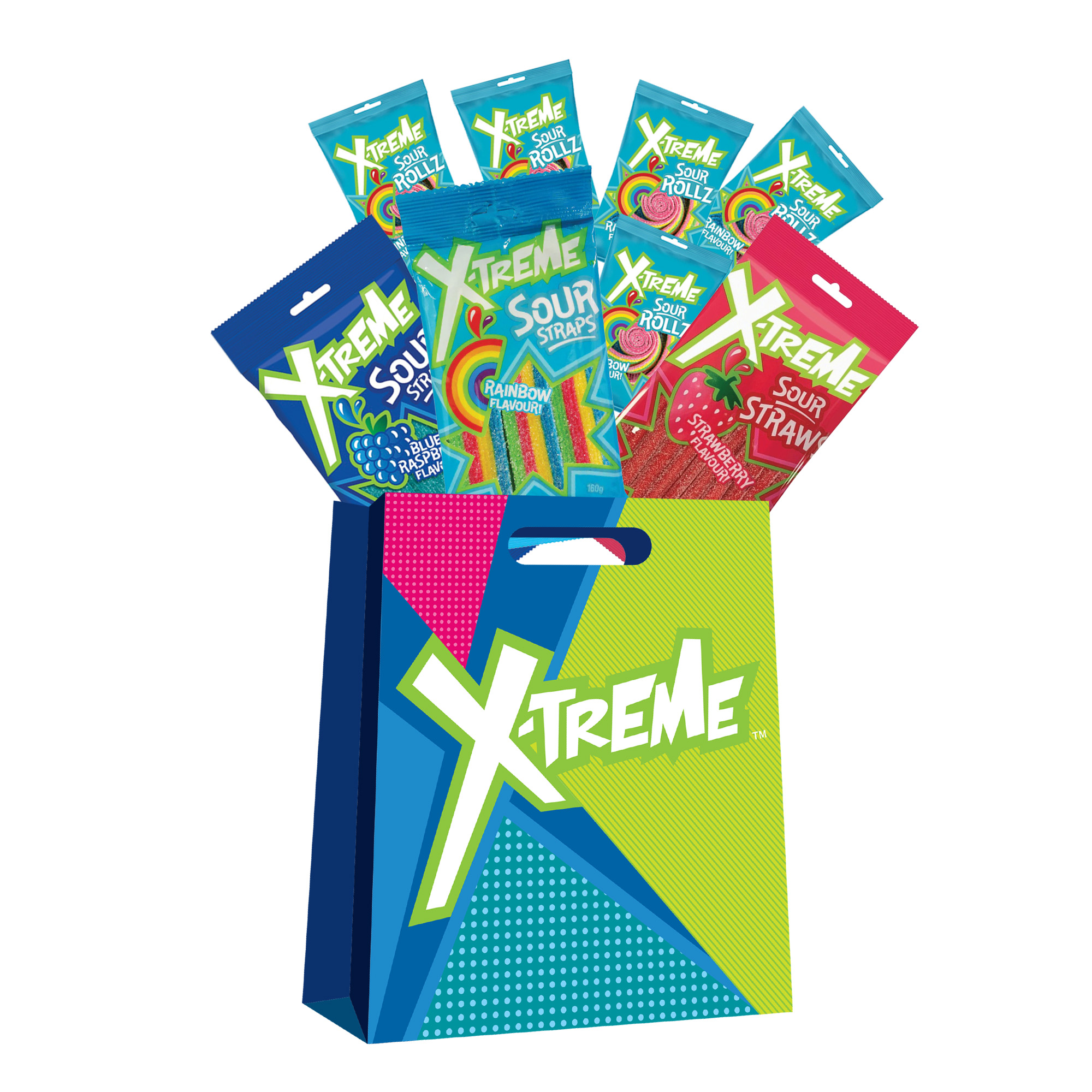 X-Treme Sour Straps Showbag