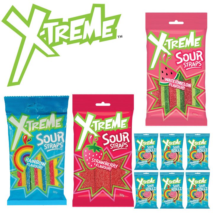XTreme Sour Straps Showbag Showbags