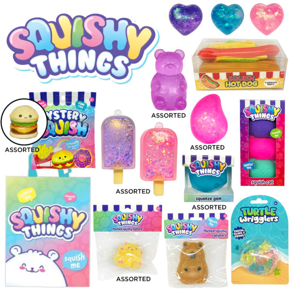 Inside the Squishy Things Showbag Australia with fidget toys and novelties