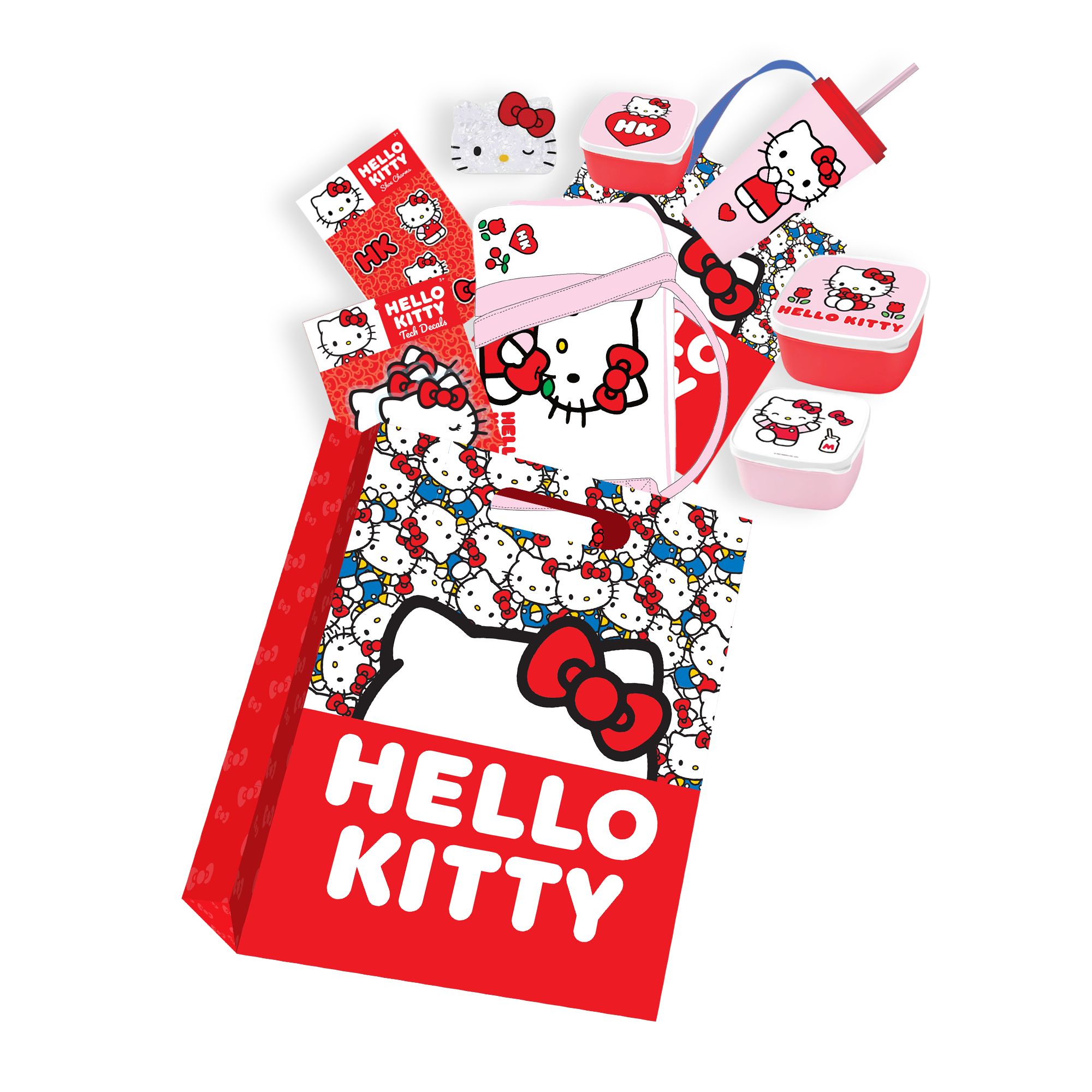 Hello Kitty Red Showbag Australia with Sanrio goodies
