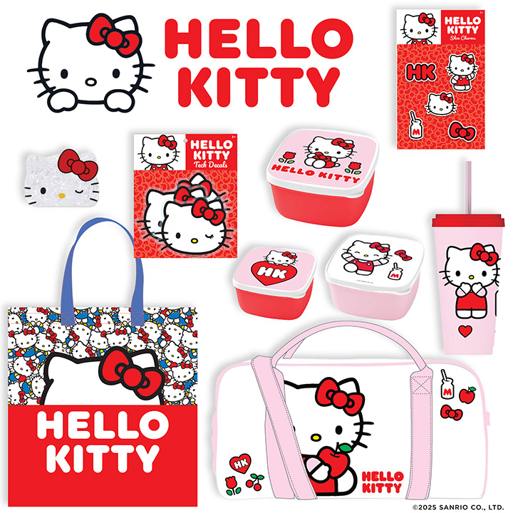 Inside the Hello Kitty Red Showbag Australia with cute Sanrio novelties