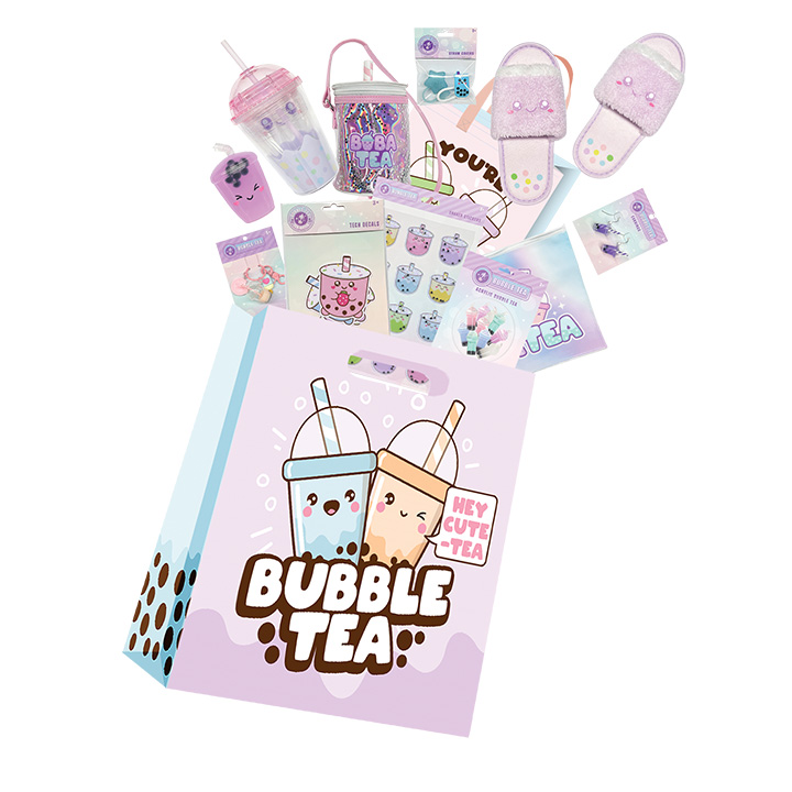 Bubble Tea Showbag front view with boba branding