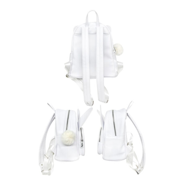 Miffy Mini Backpack back, left and right views