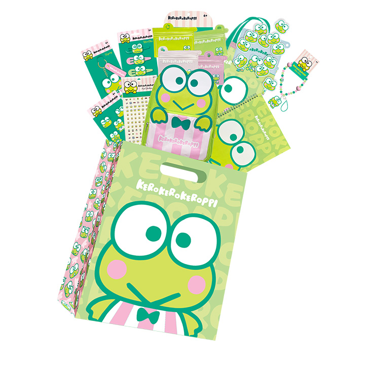 Keroppi Showbag with keroppi frog backpack charms notebook and accessories Australia