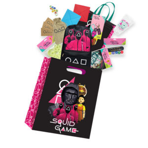 Squid games showbag packed with themed fan gear