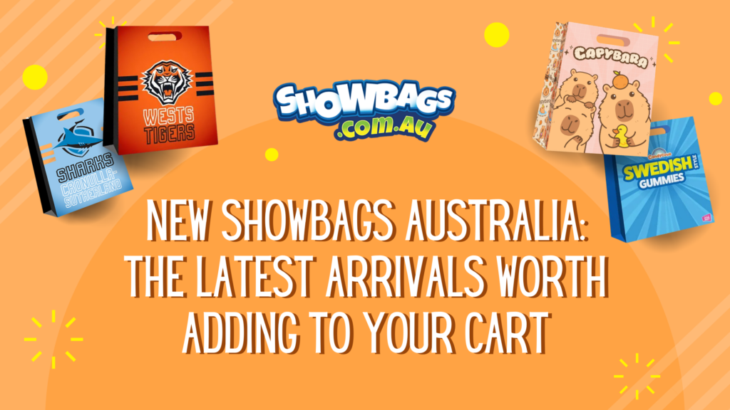 new showbags Australia including character, NRL and confectionery options for all ages